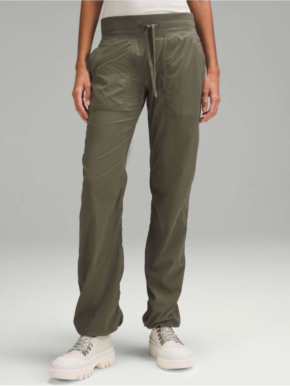 NEW Lululemon Dance Studio Pants Size 12 Army Green